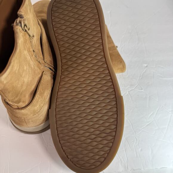 NEW Free People Bodhi Harness Sneaker Bootie Tan Suede boots shoes moto boho 9.5 - Picture 5 of 7